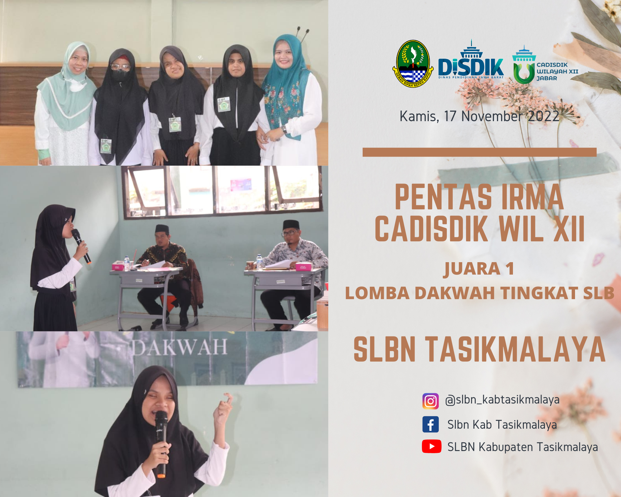 PENTAS IRMA CADISDIK WILAYAH XII TAHUN 2022